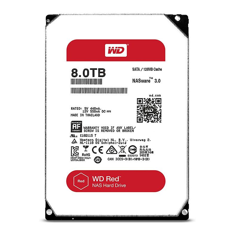 HD WD Red NAS 8TB 3.5" Sata III 6GB/s, WD80EFZX