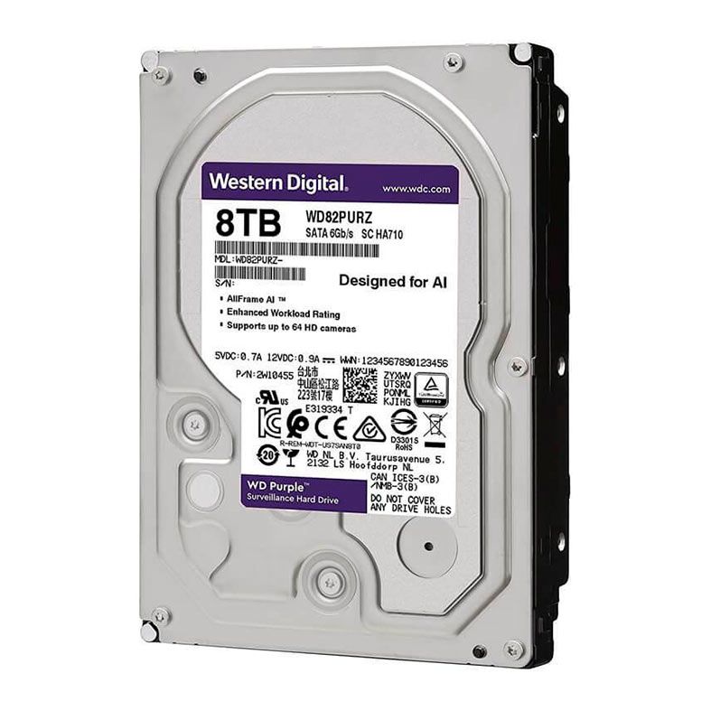 HD WD Purple 8TB 3.5" Sata III 6GB/s, WD82PURZ
