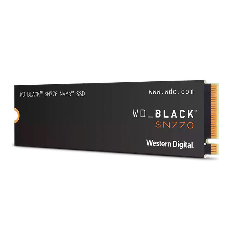 SSD WD Black SN770, 1TB, M.2 2280, PCIe NVMe, Leitura 5150 MB/s, Gravacao 4900 MB/s, WDS100T3X0E