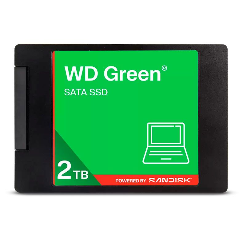 SSD WD Green, 2TB, 2.5, Sata III 6GB/s, Leitura 545MB/s, Gravacao