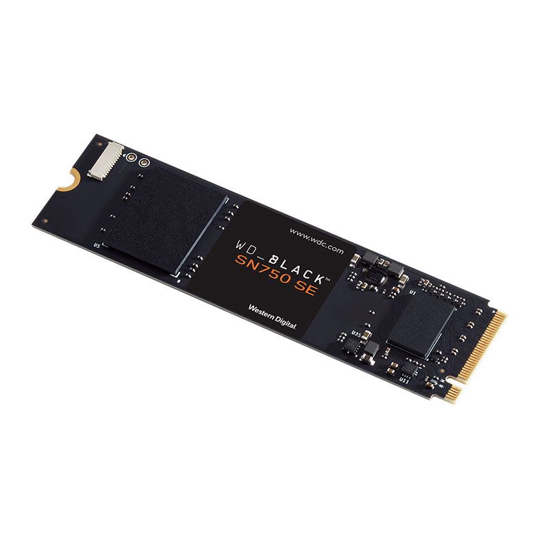 SSD WD Black SN750 SE, 250GB, M.2 2280, PCIe NVMe, Leitura 3200 MB/s, Gravacao 1000 MB/s, WDS250G1B0E