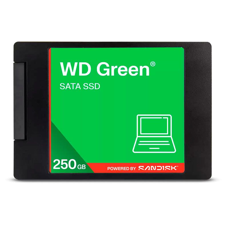 SSD WD Green, 250GB, 2.5, Sata III 6GB/s, Leitura 545MB/s, Gravacao 505MB/s, WDS250G5G0A