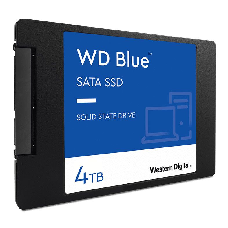 SSD WD Blue, 4TB, 2.5, Sata III 6GB/s, Leitura 560 MB/s, Gravacao 530 MB/s, WDS400T2B0A