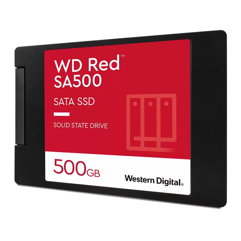 SSD WD Red SA500, 2.5, 500GB, Sata III, Leitura 560 MB/s, Gravacao 530 MB/s, WDS500G1R0A