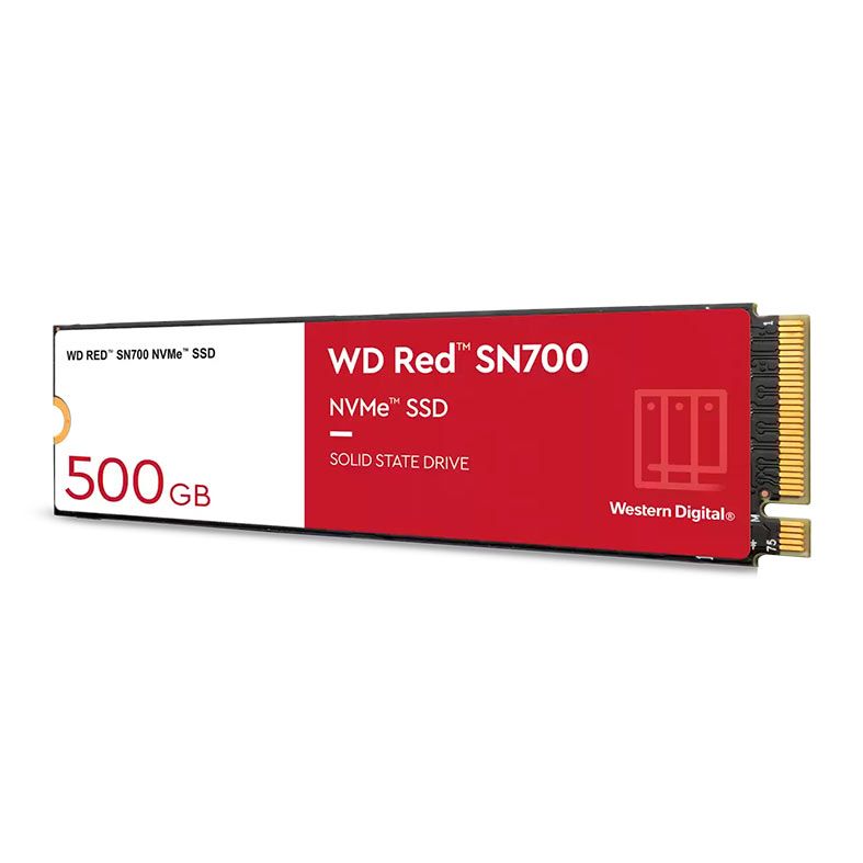 SSD WD Red SN700 500GB, M,2 2280, PCIe NVMe, Leitura 3430 MB/s, Gravacao 2600 MB/S, WDS500G1R0C