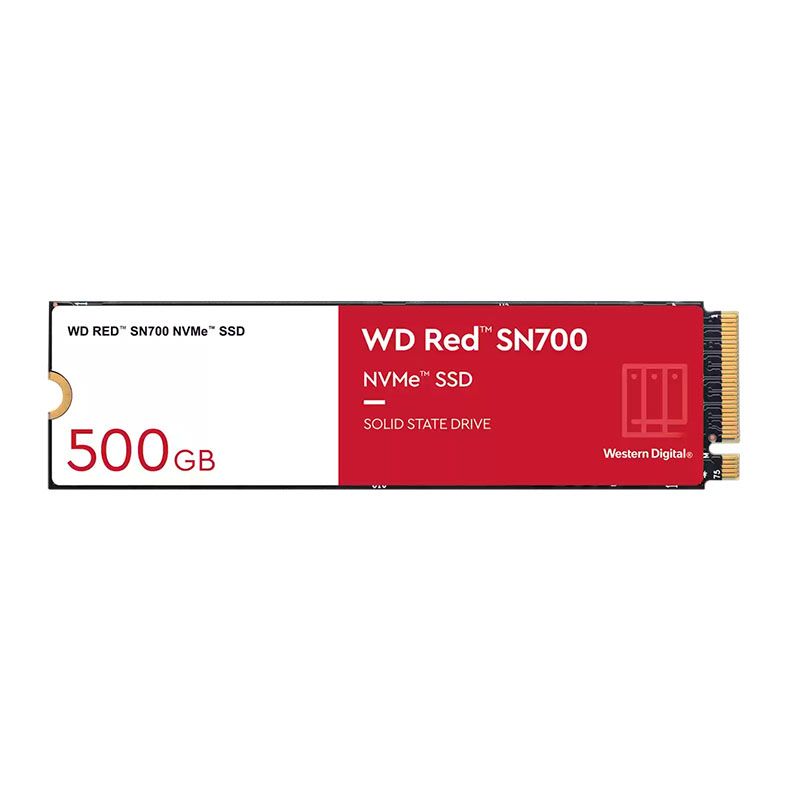 SSD WD Red SN700 500GB, M,2 2280, PCIe NVMe, Leitura 3430 MB/s, Gravacao 2600 MB/S, WDS500G1R0C