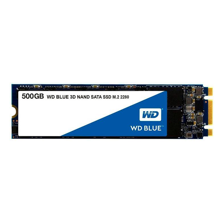 SSD WD Blue, 500GB, M.2 2280, Sata III 6GB/s, Leitura 560 MB/s, Gravacao 530 MB/s, WDS500G2B0B