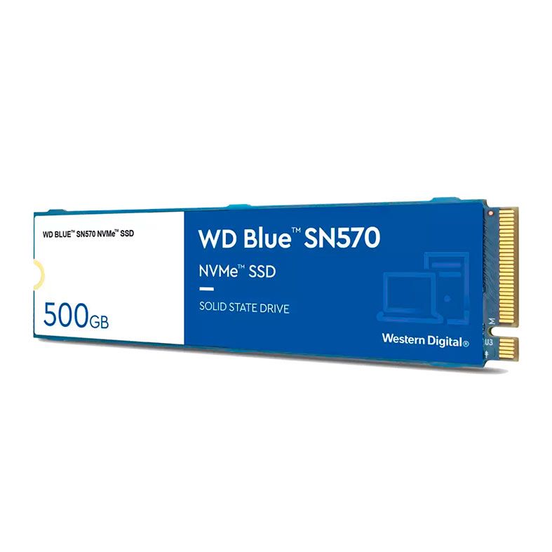 SSD WD Blue SN570, 500GB, M.2 2280, PCIe NVMe, Leitura 3500 MB/s