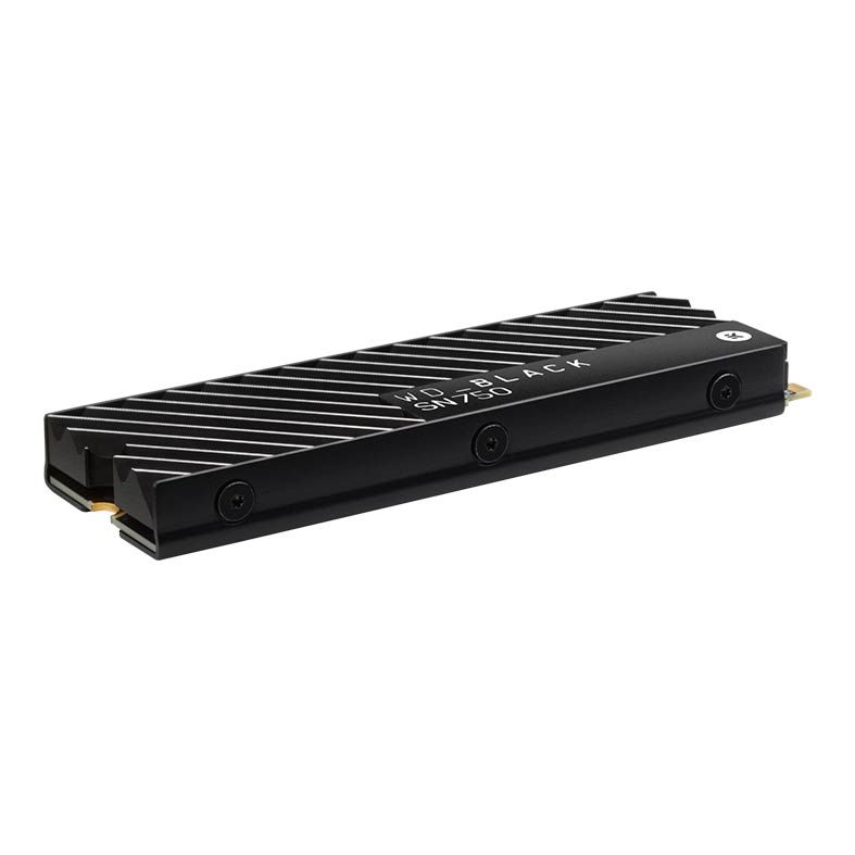 SSD WD Black SN750, 2TB, M.2 2280, PCIe NVMe, Leitura 3470MB/s, Gravacao 3000MB/s, com Dissipador, WDS200T3XHC