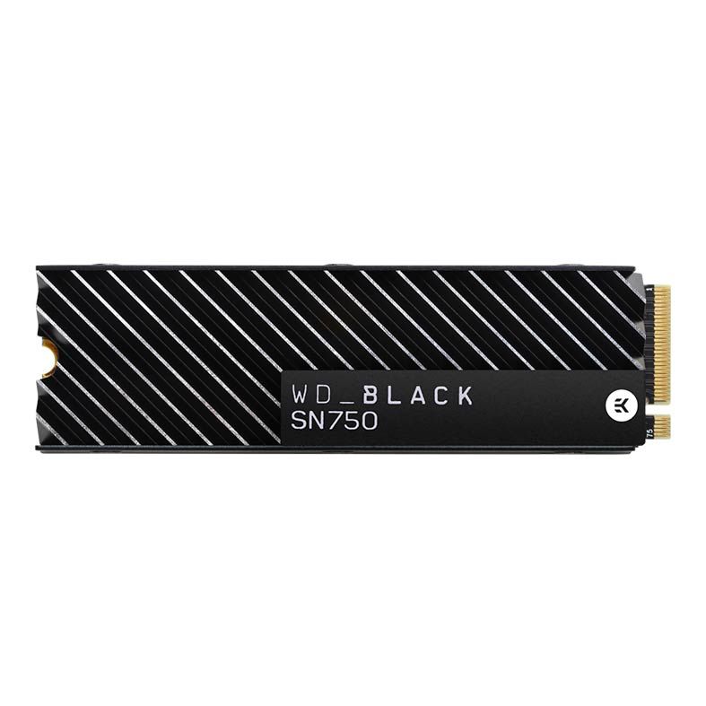 SSD WD Black SN750, 2TB, M.2 2280, PCIe NVMe, Leitura 3470MB/s, Gravacao 3000MB/s, com Dissipador, WDS200T3XHC
