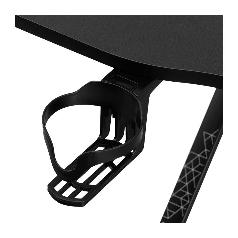 Mesa Gamer Weishi Atlas, 120cm, Tampo em MDF, Preto, WS-ATLAS-1002-120BK