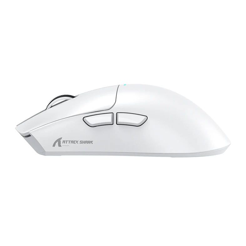 Mouse Gamer Attack Shark X11, RGB, 22000DPI, 7 Botoes, Tri-Mode, Branco, X11-WH