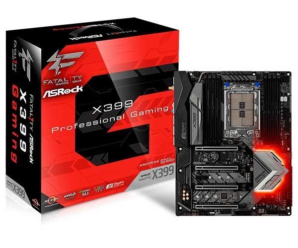 Placa Mae ASRock Fatal1ty X399 Professional Gaming DDR4 Socket TR4 Chipset AMD X399