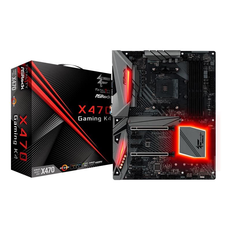 Placa Mae ASRock Fatal1ty X470 Gaming K4 DDR4 Socket AM4 Chipset AMD X470