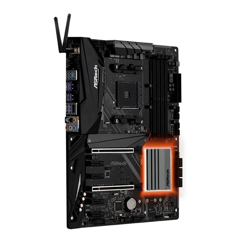 Placa Mae ASRock X470 MASTER SLI/AC, Wifi, DDR4, Socket AM4, ATX, Chipset AMD X470, X470-MASTER-SLI-AC