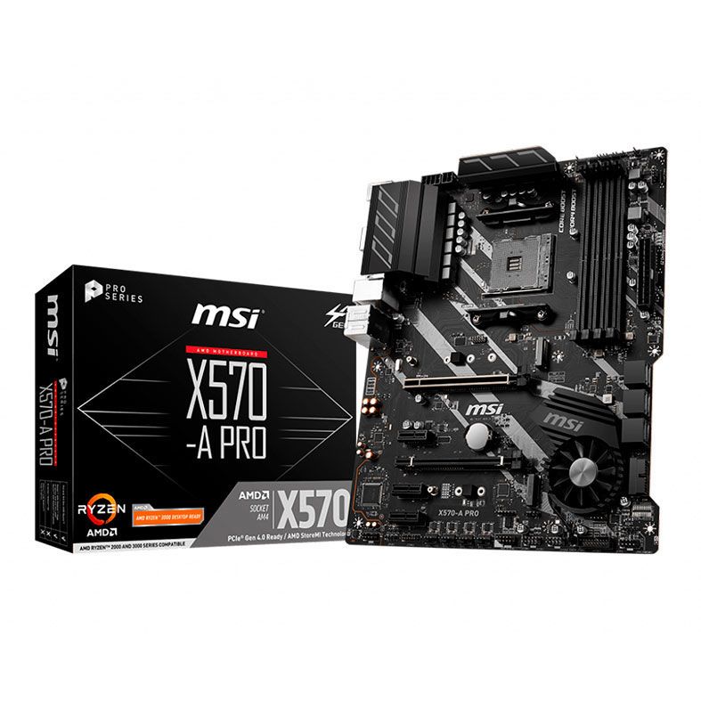 Placa Mae MSI X570-A PRO DDR4 Socket AM4 Chipset AMD, X570-A-PRO-DDR4