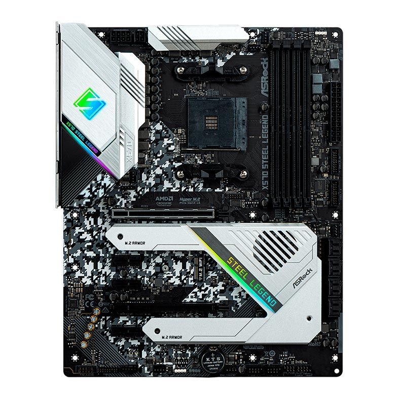 Placa Mae ASRock X570 Steel Legend DDR4 Socket AM4 Chipset AMD X570