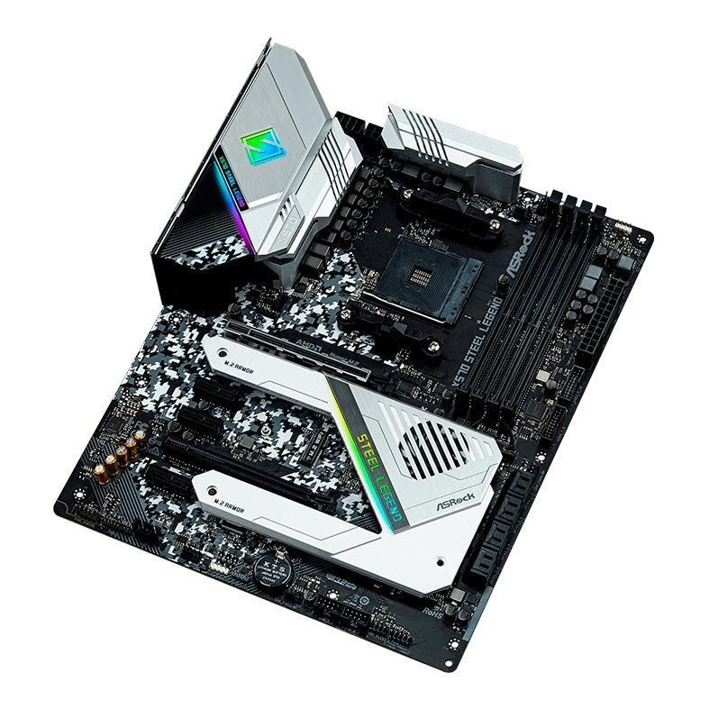 Placa Mae ASRock X570 Steel Legend DDR4 Socket AM4 Chipset AMD X570