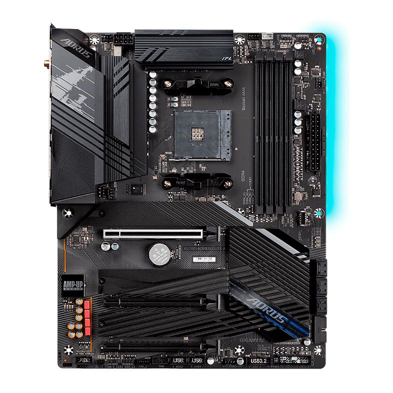 Placa Mae Gigabyte X570S Aorus Elite AX, WiFi, DDR4, Socket AM4, ATX, Chipset AMD X570, X570S-AORUS-ELITE-AX