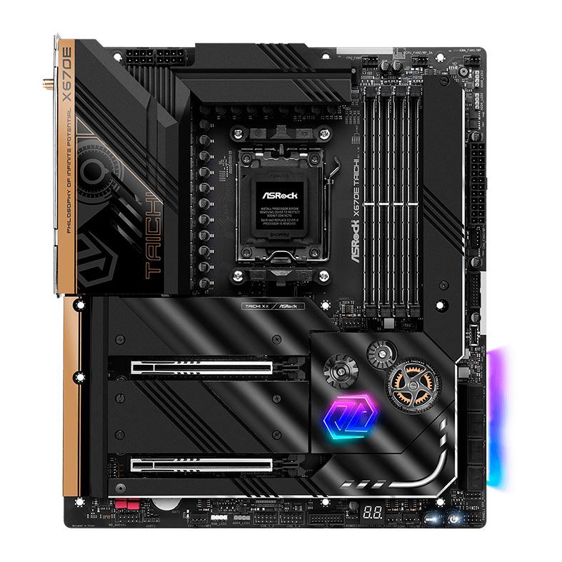 Placa Mae AsRock X670E Taichi, DDR5, Socket AM5, E-ATX, Chipset AMD X670, X670E-TAICHI