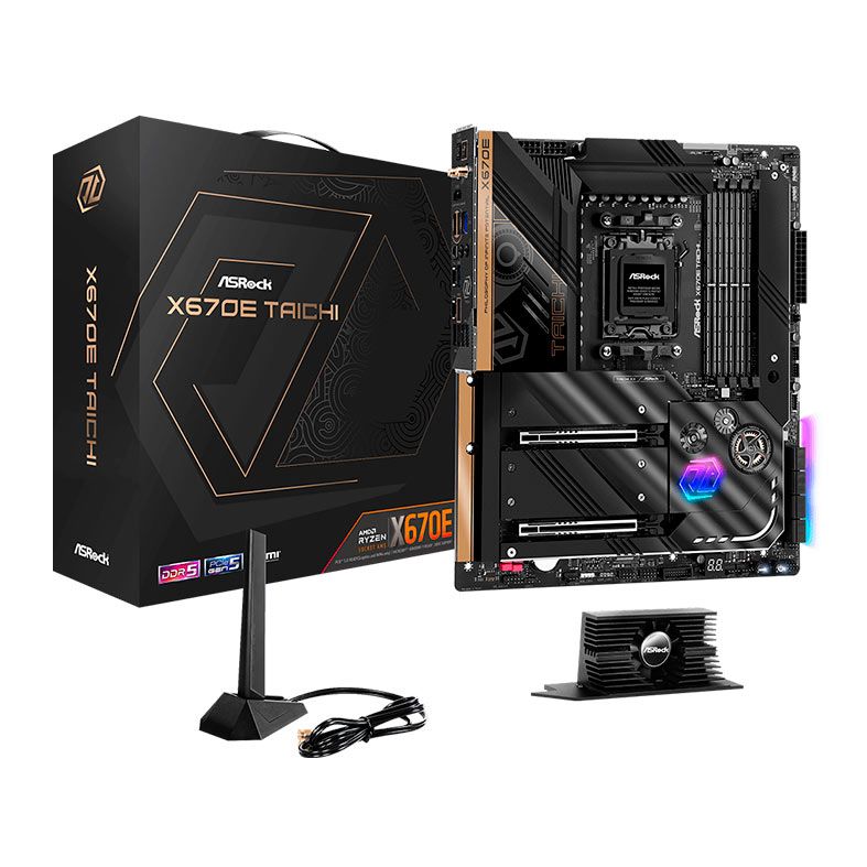 Placa Mae AsRock X670E Taichi, DDR5, Socket AM5, E-ATX, Chipset AMD X670, X670E-TAICHI