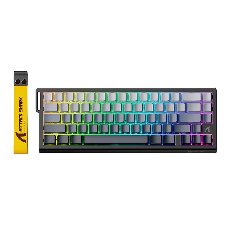 Teclado Magnetico Attack Shark X68PRO HE, RGB, Switch Magnetico Linear, Tri-Mode, Black Gradient, X68-HE-PRO-BLACK-GRADIENT
