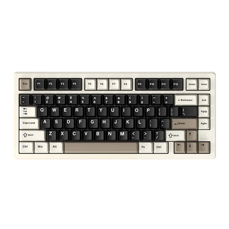 Teclado Mecanico Attack Shark X75, 75%, RGB, Switch Crystal, Tri-Mode, Branco, X75-WH