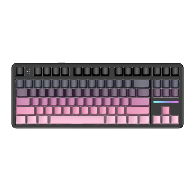 Teclado Mecanico Attack Shark X87, RGB, Switch Blueberry, Tri-Mode, Blackberry, X87-BLACKBERRY