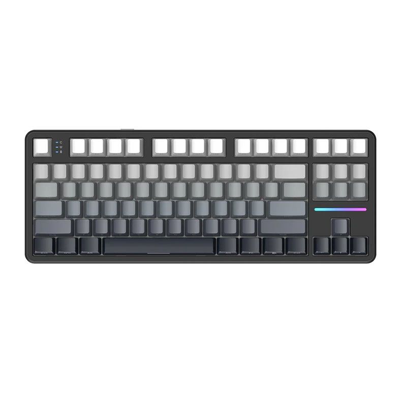 Teclado Mecanico Attack Shark X87, RGB, Switch Strawberry, Tri-Mode, Moon Night, X87-MOON-NIGHT