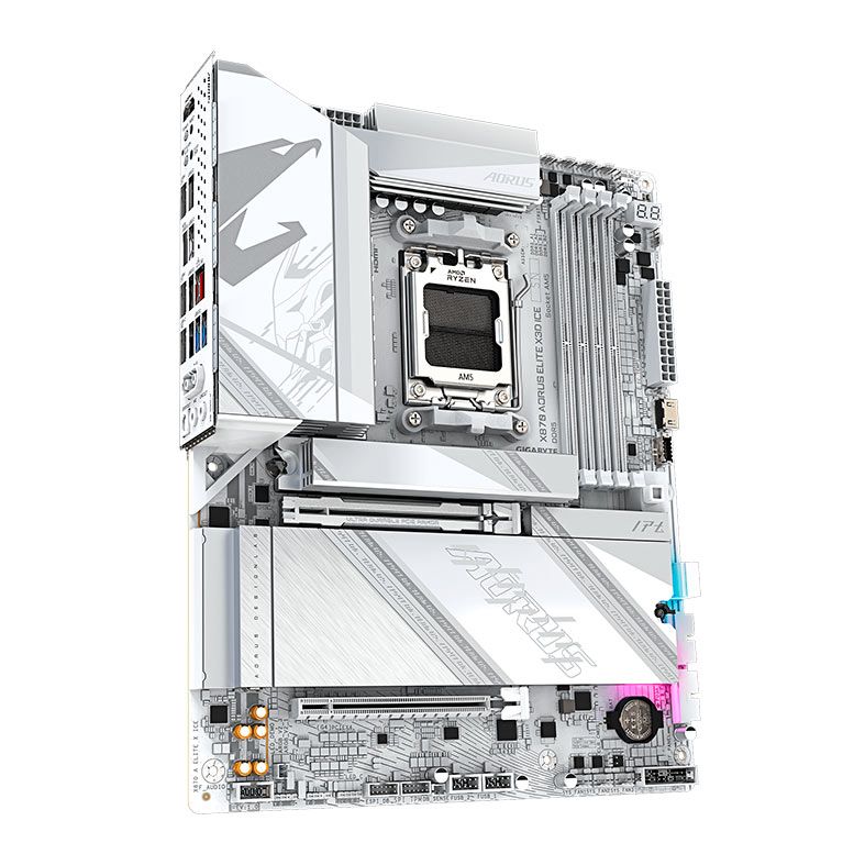 Placa Mae Gigabyte X870 Aorus Elite X3D ICE, DDR5, Socket AMD AM5, ATX, Chipset AMD X870, X870-A-ELITE-X-ICE