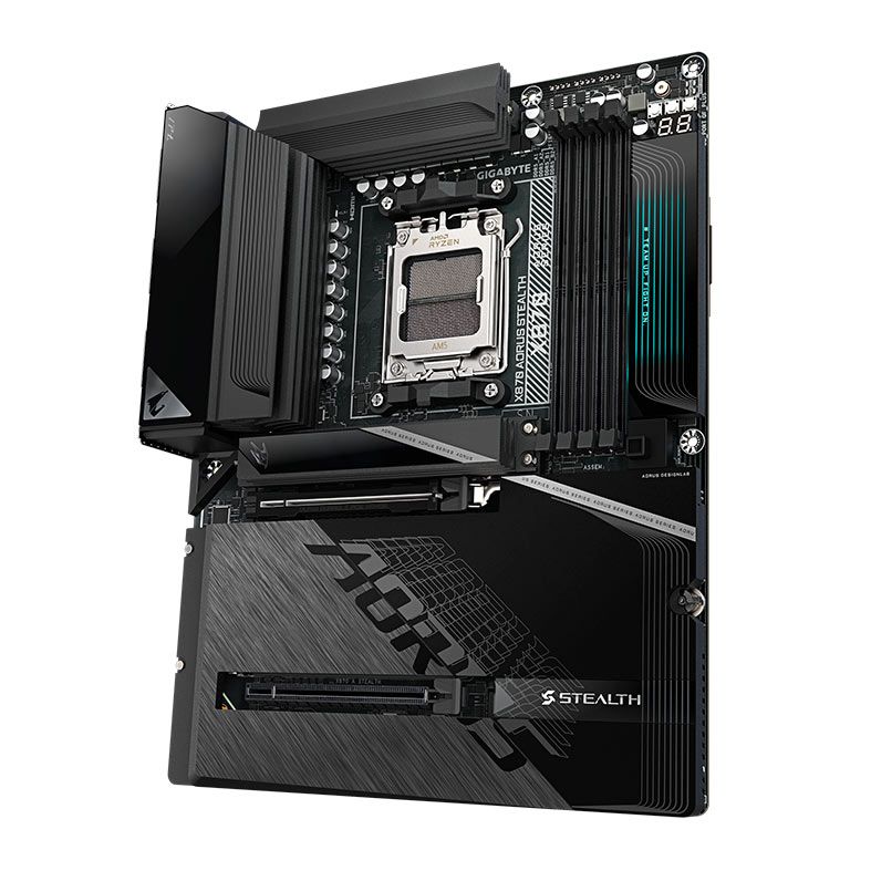 Placa Mae Gigabyte X870 Aorus Stealth, DDR5, Socket AMD AM5, ATX, Chipset AMD X870, X870-A-STEALTH