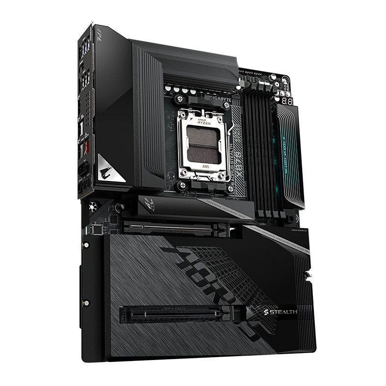 Placa Mae Gigabyte X870 Aorus Stealth, DDR5, Socket AMD AM5, ATX, Chipset AMD X870, X870-A-STEALTH
