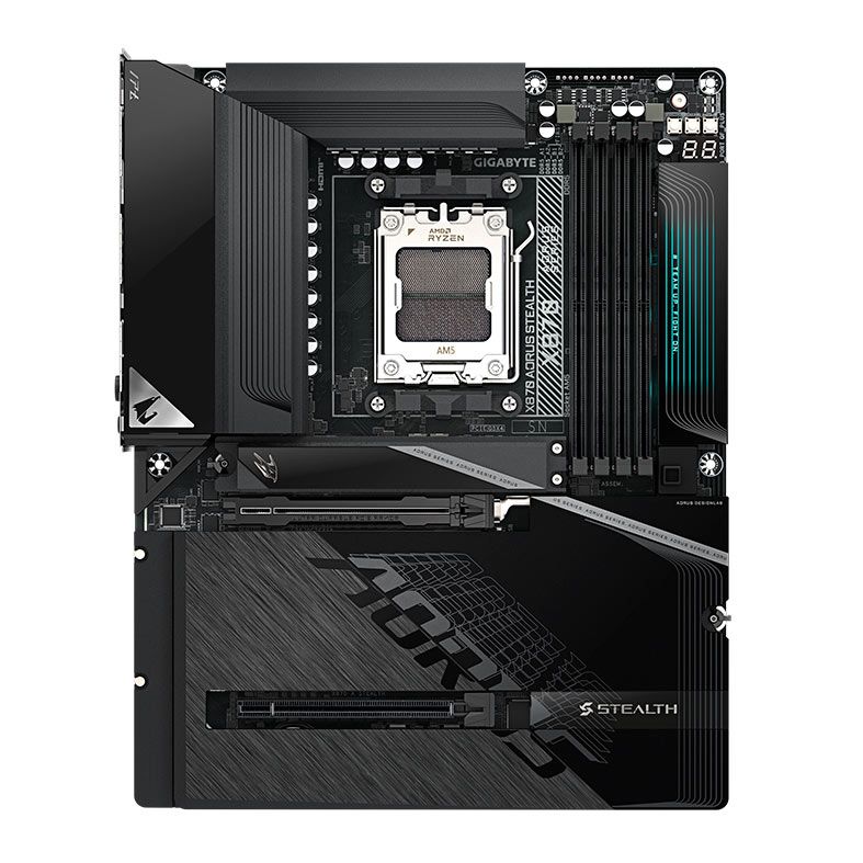 Placa Mae Gigabyte X870 Aorus Stealth, DDR5, Socket AMD AM5, ATX, Chipset AMD X870, X870-A-STEALTH