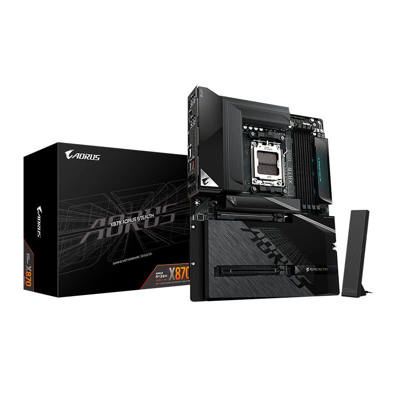 Placa Mae Gigabyte X870 Aorus Stealth, DDR5, Socket AMD AM5, ATX, Chipset AMD X870, X870-A-STEALTH