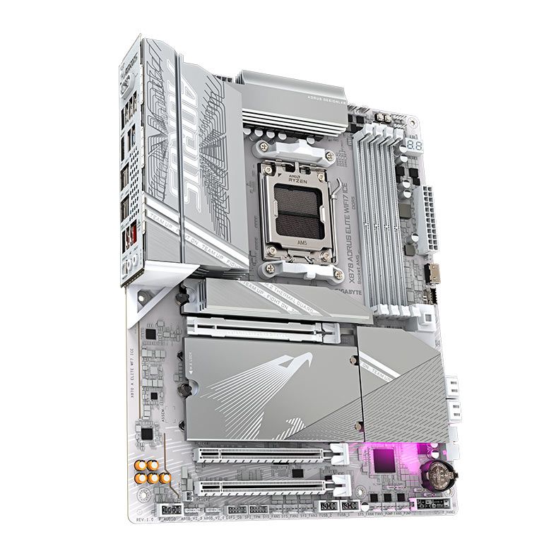 Placa Mae Gigabyte X870 Aorus Elite WiFi7 Ice, DDR5, Socket AMD AM5, ATX, Chipset AMD X870, X870-A-ELITE-WF7-ICE