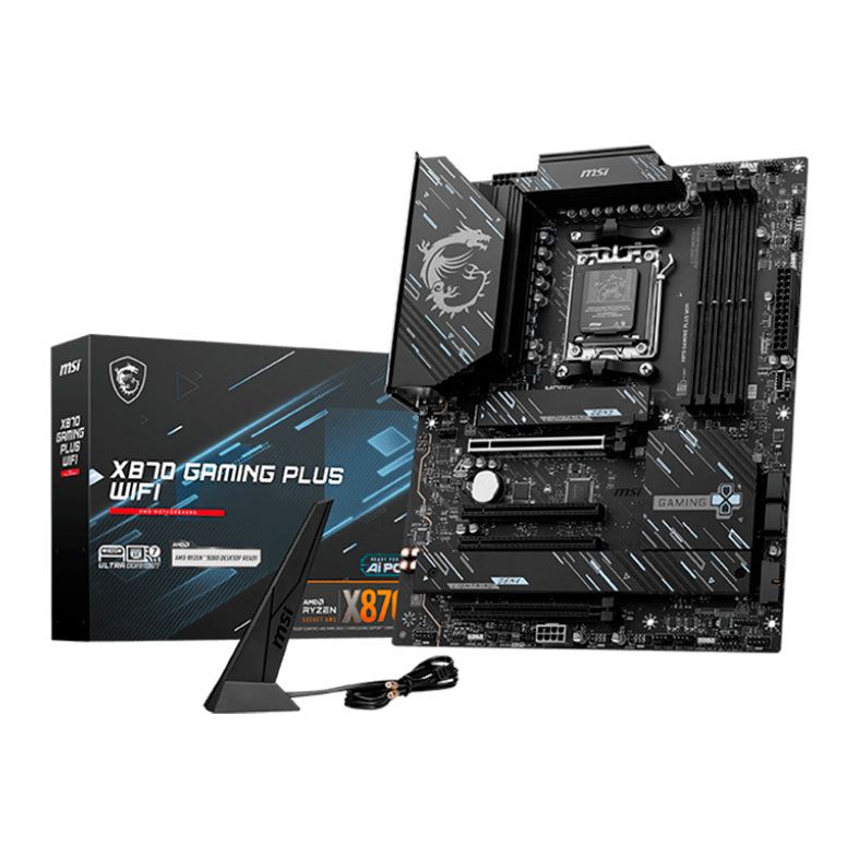 Placa Mae MSI X870 Gaming Plus WiFi, DDR5, Socket AMD AM5, ATX, Chipset AMD X870, X870-GAMING-PLUS-WIFI
