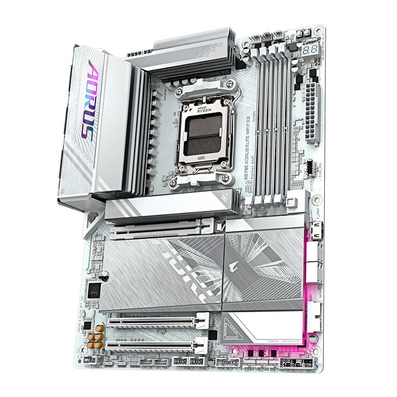 Placa Mae Gigabyte X870E Aorus Elite Wifi7 Ice, DDR5, Socket AMD AM5, ATX, Chipset AMD X870, X870E-A-ELITE-WF7-ICE