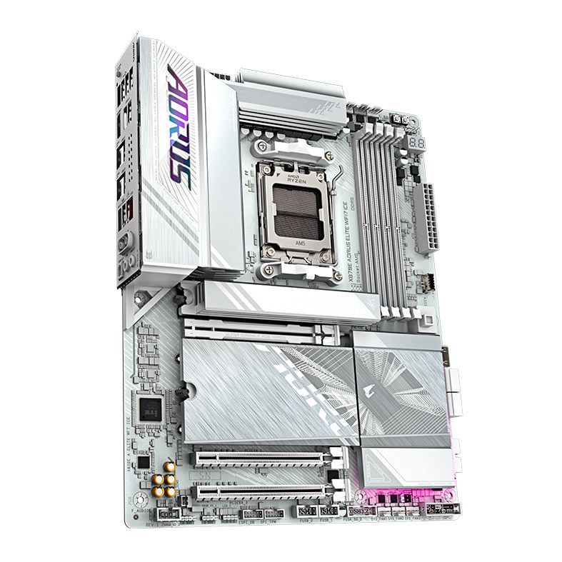 Placa Mae Gigabyte X870E Aorus Elite Wifi7 Ice, DDR5, Socket AMD AM5, ATX, Chipset AMD X870, X870E-A-ELITE-WF7-ICE