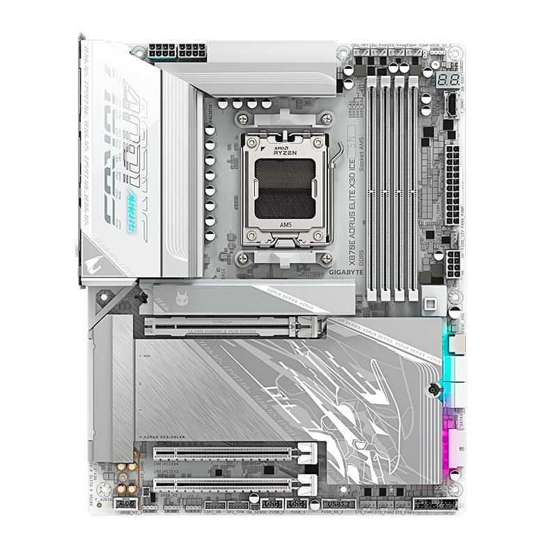 Placa Mae Gigabyte X870E Aorus Elite X3D ICE, DDR5, Socket AMD AM5, ATX, Chipset AMD X870E, X870E-A-ELITE-X-ICE