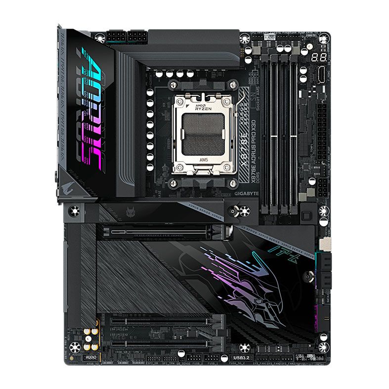 Placa Mae Gigabyte X870E Aorus Pro X3D, DDR5, Socket AMD AM5, ATX, Chipset AMD X870E, X870E-A-PRO-X