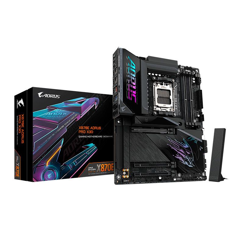 Placa Mae Gigabyte X870E Aorus Pro X3D, DDR5, Socket AMD AM5, ATX, Chipset AMD X870E, X870E-A-PRO-X