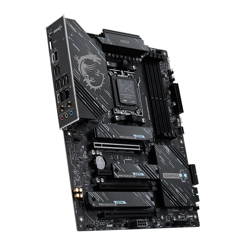 Placa Mae Msi X870E Gaming Plus Wifi, DDR5, Socket AMD AM5, ATX, Chipset AMD X870E, X870E-GAMING-PLUS-WIFI