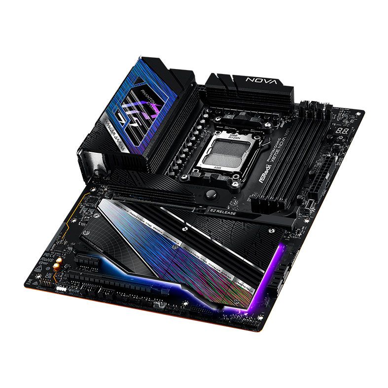 ASRock X870E NOVA WiFi AM5 DDR5 BIOS更新済 Placa Mae AsRock X870E Nova WiFi Phantom Gaming, DDR5, Socket AM5