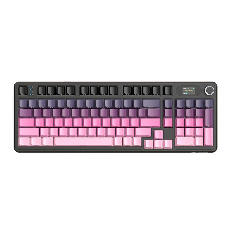 Teclado Mecanico Attack Shark X98PRO, RGB, Switch Blueberry, Tri-Mode, Rosa, X98-PRO-PINK