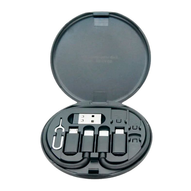 Kit Adaptador 6x1 X-Cell, Com Cabo USB-C, Preto, XC-KV-02