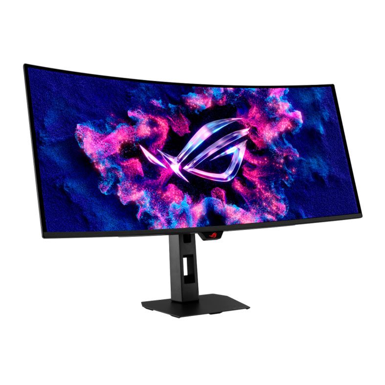 Monitor Gamer Asus ROG Swift, 34 Pol, OLED, WQHD, Curvo, 0.3ms, 280Hz, G-Sync Comp/FreeSync Premium, HDR 400, HDMI/DP, XG34WCDMS