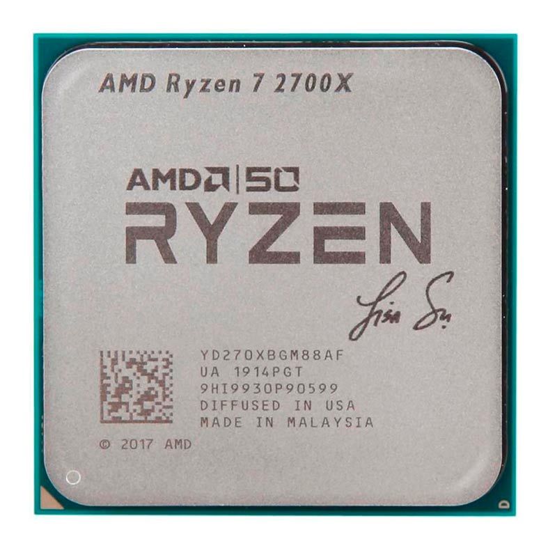 Processador AMD Ryzen 7 2700X AMD50 GoldEdition, 8-Core, 16-Threads, 3.7GHz (4.3GHz Turbo), Cache 20MB, AM4, YD270XBGAFA50