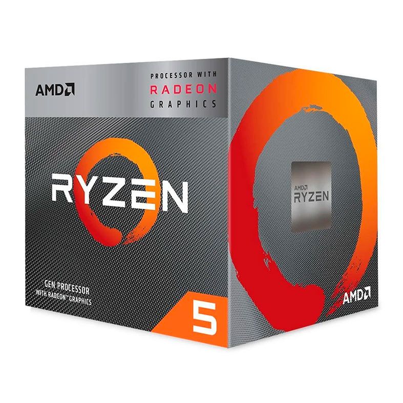 Processador AMD Ryzen 5 3400G, 4-Core, 8-Threads, 3.7GHz (4.2GHz Turbo), Cache 6MB, AM4, YD3400C5FHSBX
