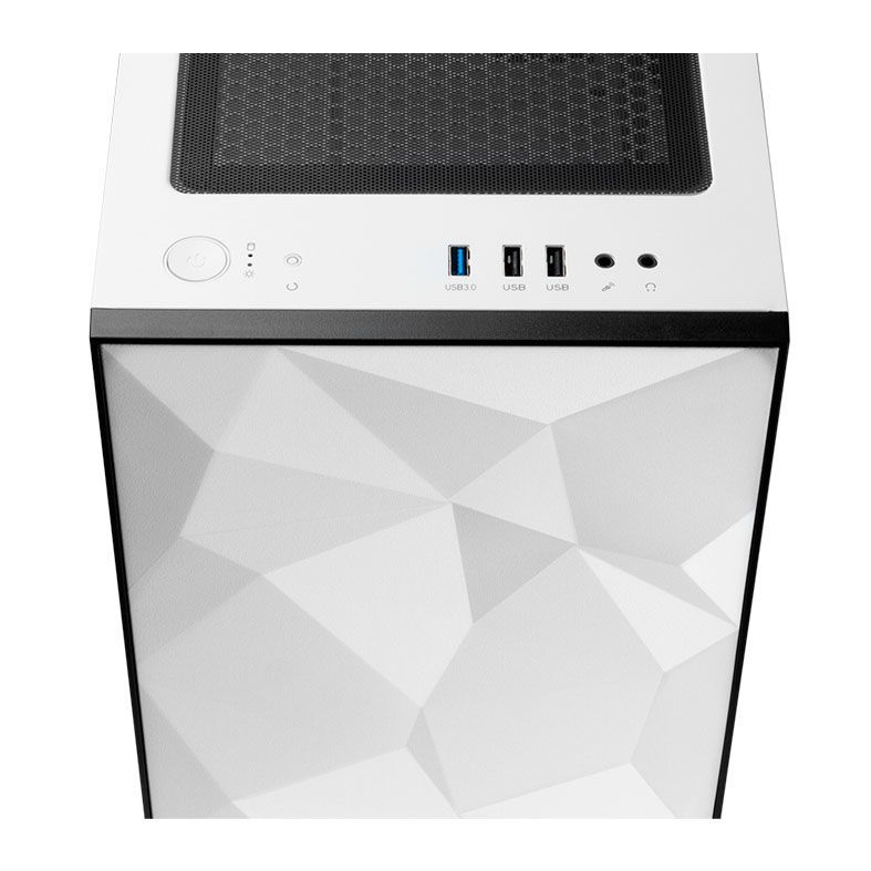 Gabinete Gamer Aigo Yogo M1 Branco Lateral Vidro