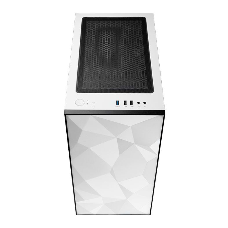 Gabinete Gamer Aigo Yogo M1 Branco Lateral Vidro